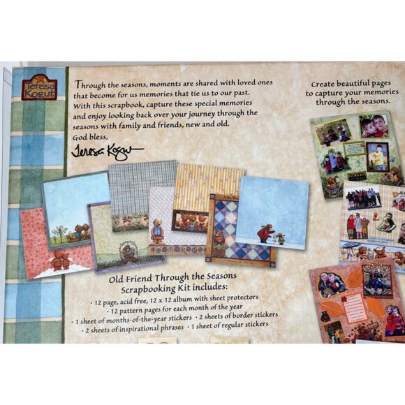 12x12 Seasonal Scrapbook Album Kit w/ Stickers Pages Protectors Memory Book - Picture 5 of 10
